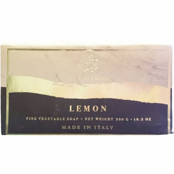 Alchimia Other - NEW Alchimia Lemon Fine Vegetable Soap 300g 10.5oz Made in Italy Large Bar Soap